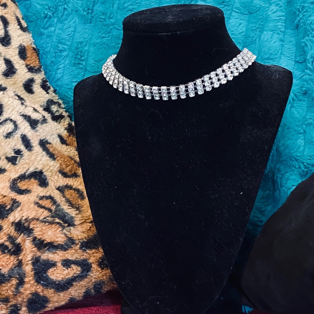 Rhinestone choker